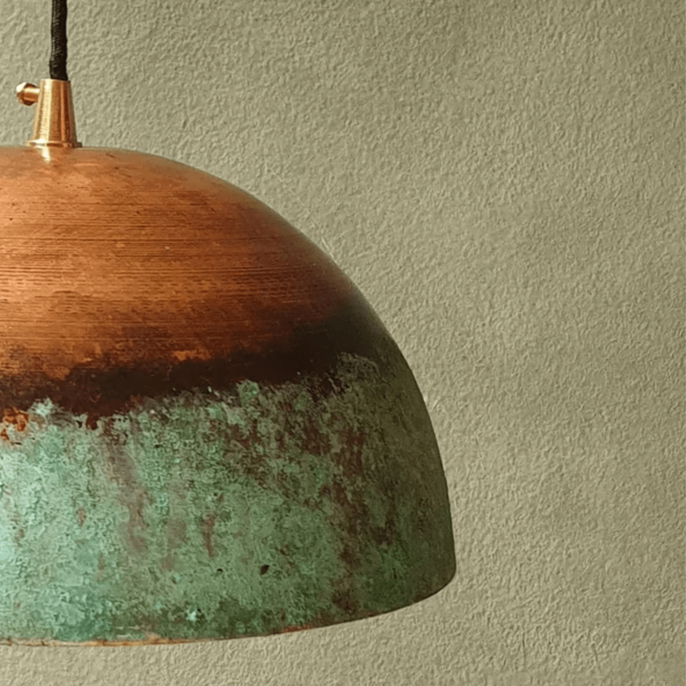 Patina Copper Pendant Light