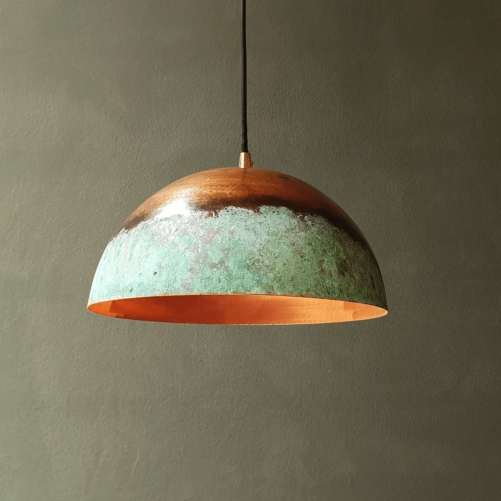 Patina Copper Pendant Light