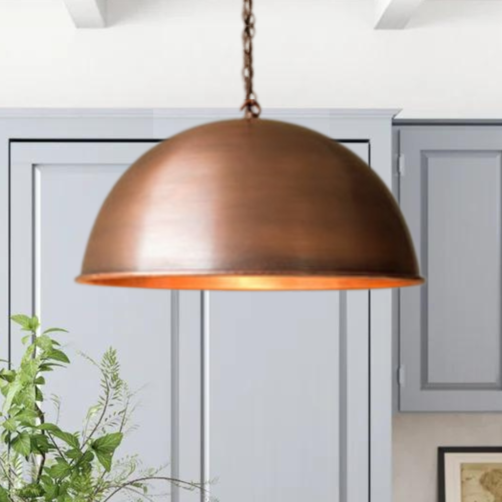 Antique Copper Hanging Light