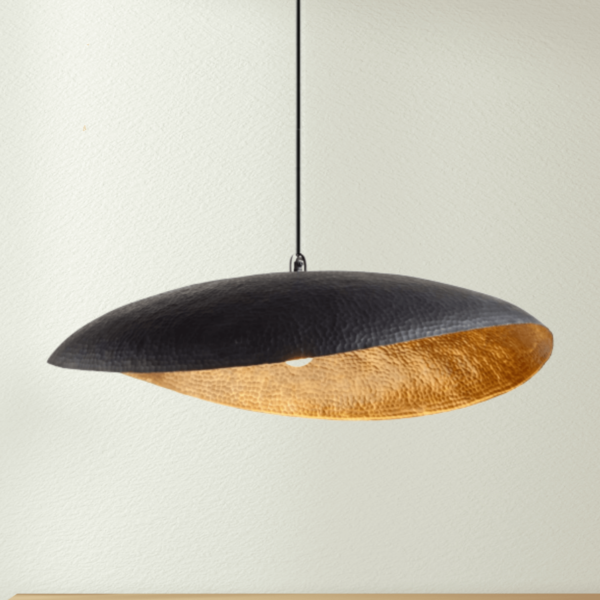 black leaf pendant light