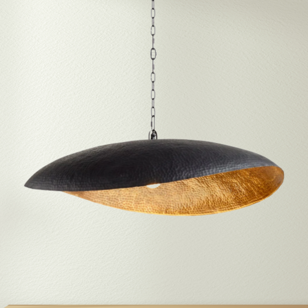 black leaf pendant light