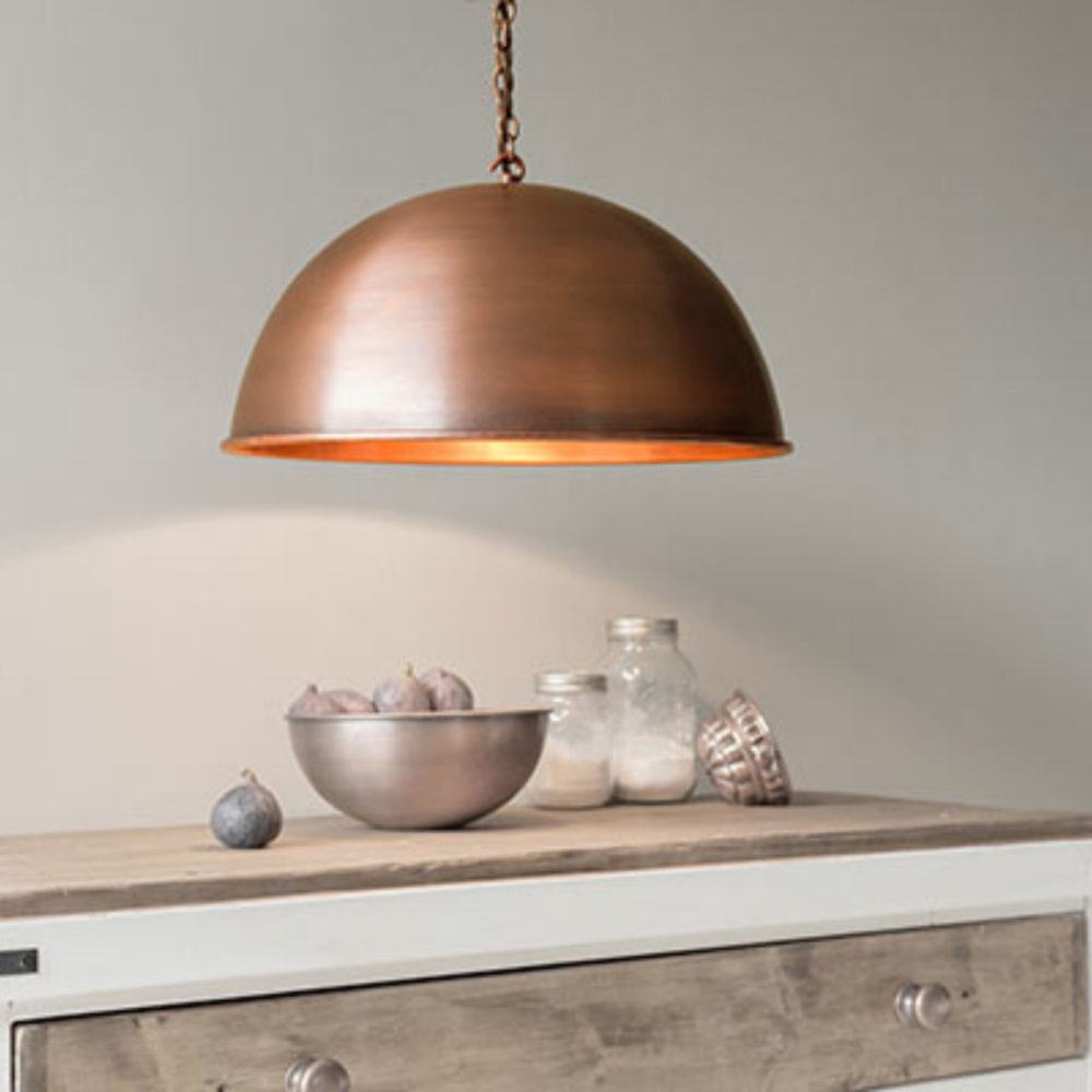 Antique Copper Hanging Light - Image 6