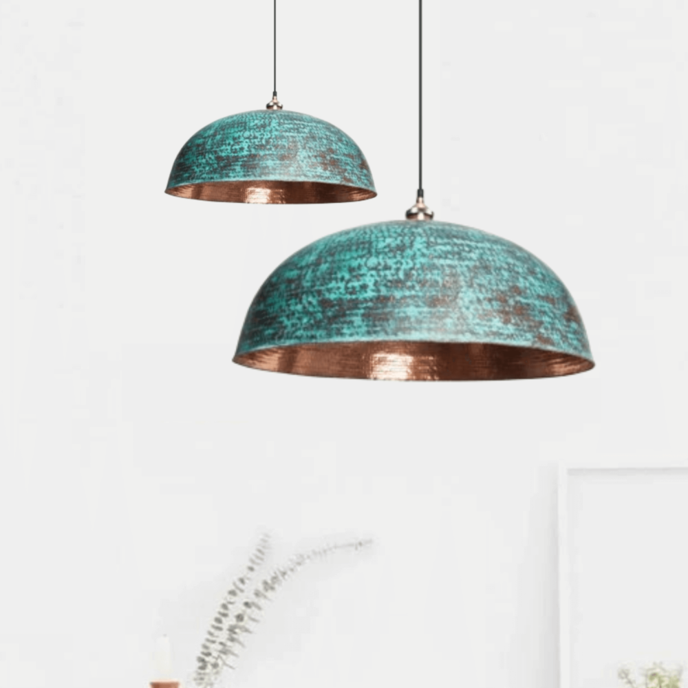 copper kitchen light