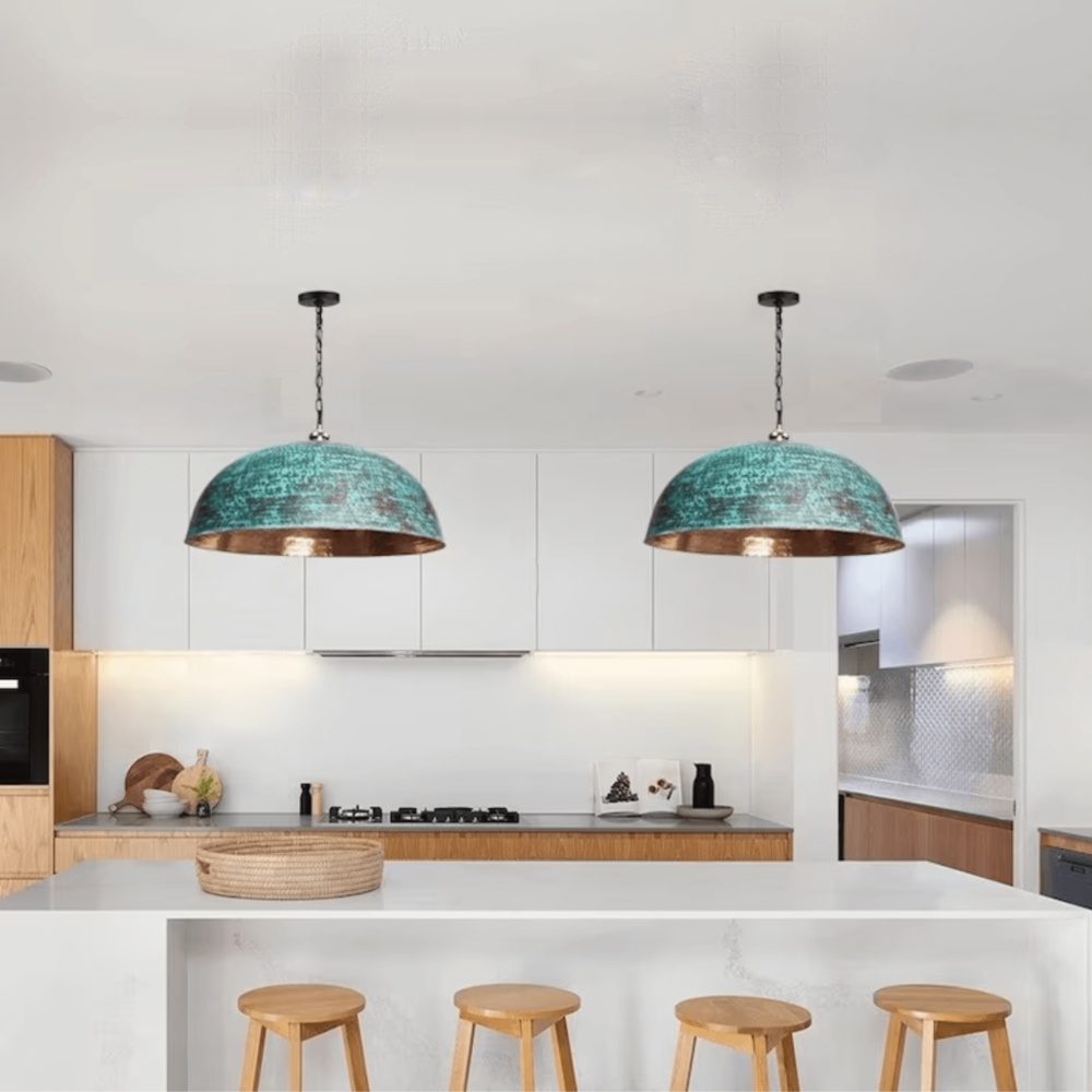 copper kitchen light