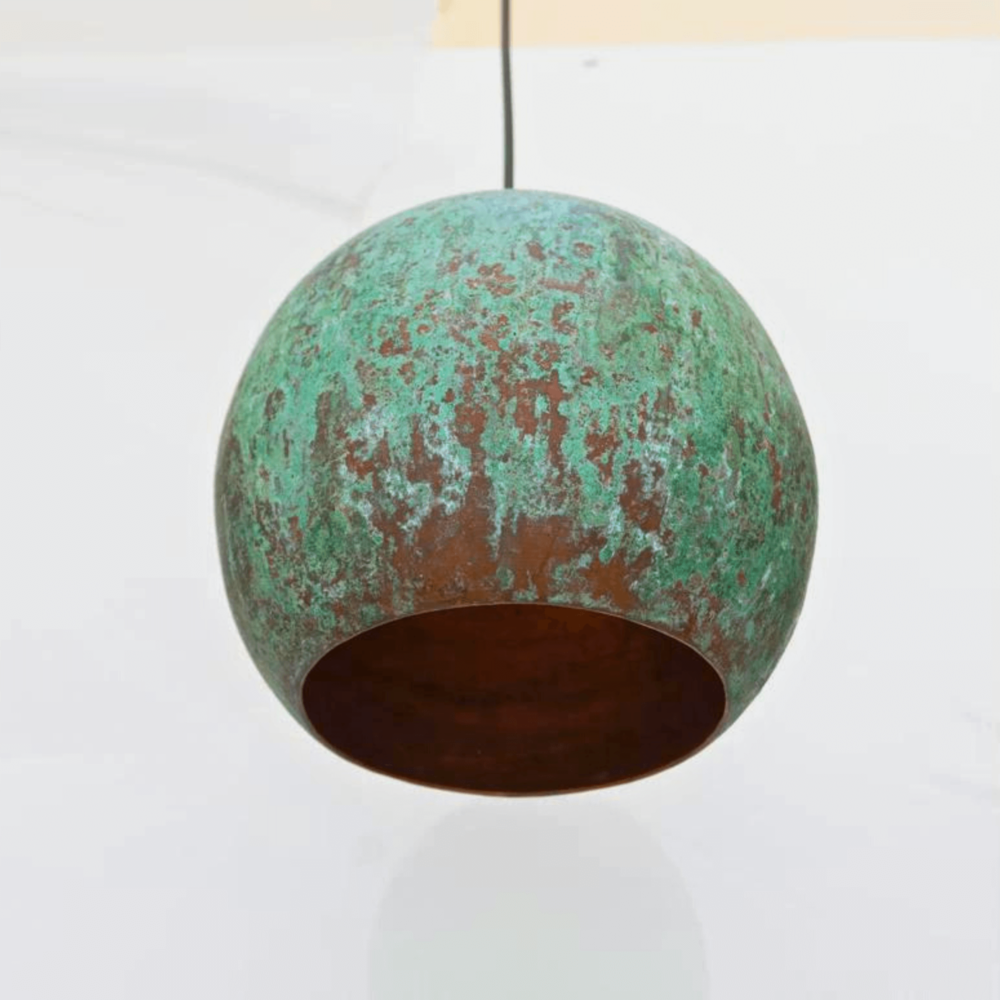 Patina Copper Hanging Light