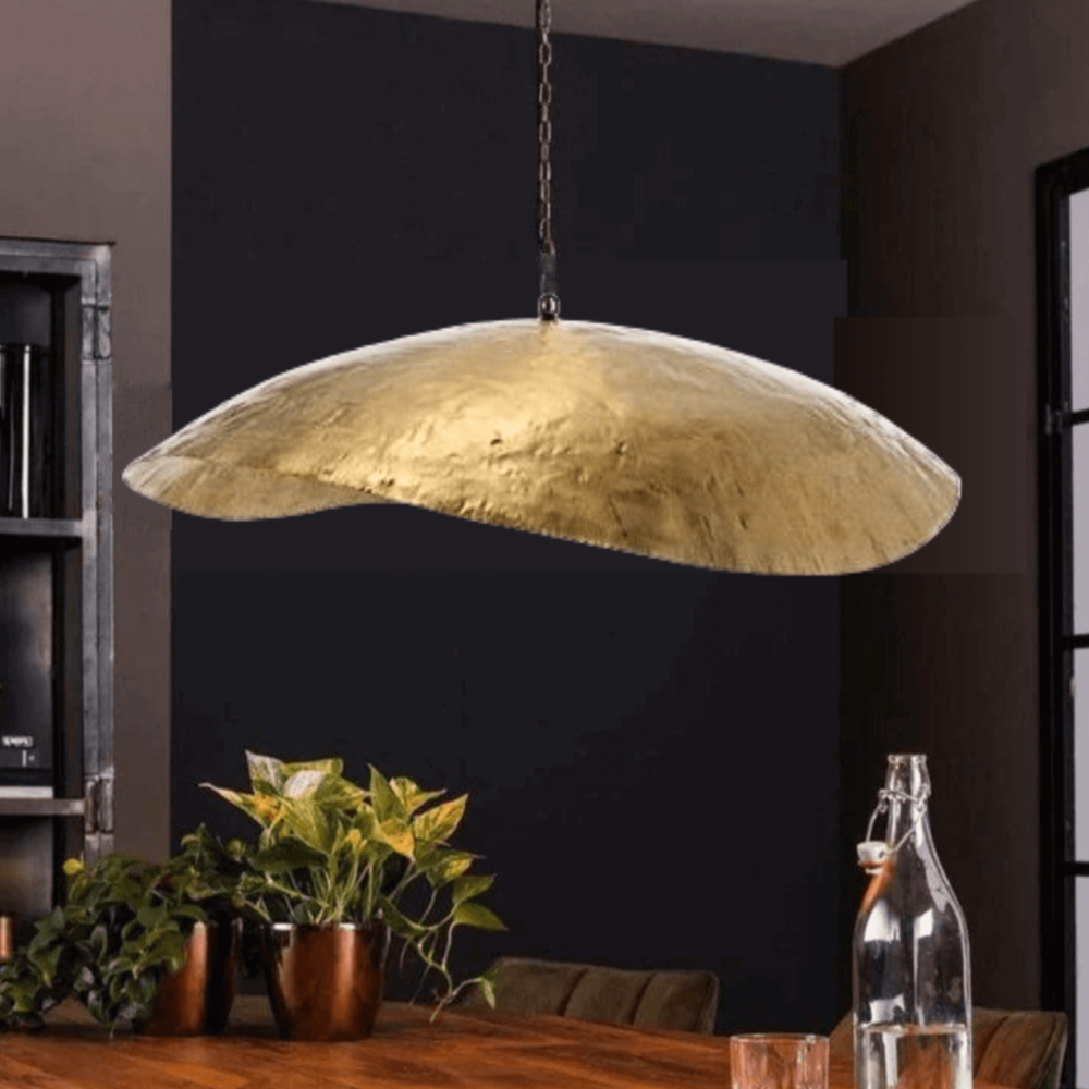 Gold Leaf Pendant Light