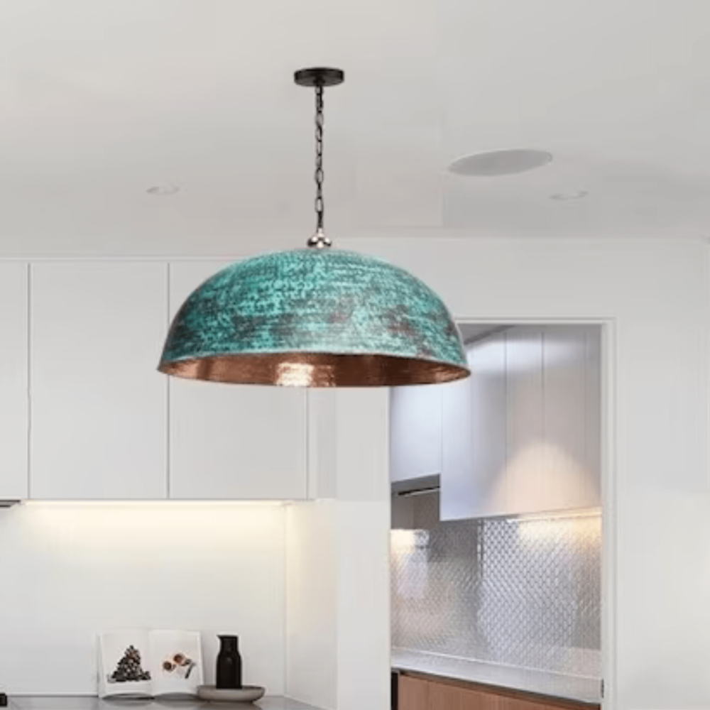 copper kitchen light