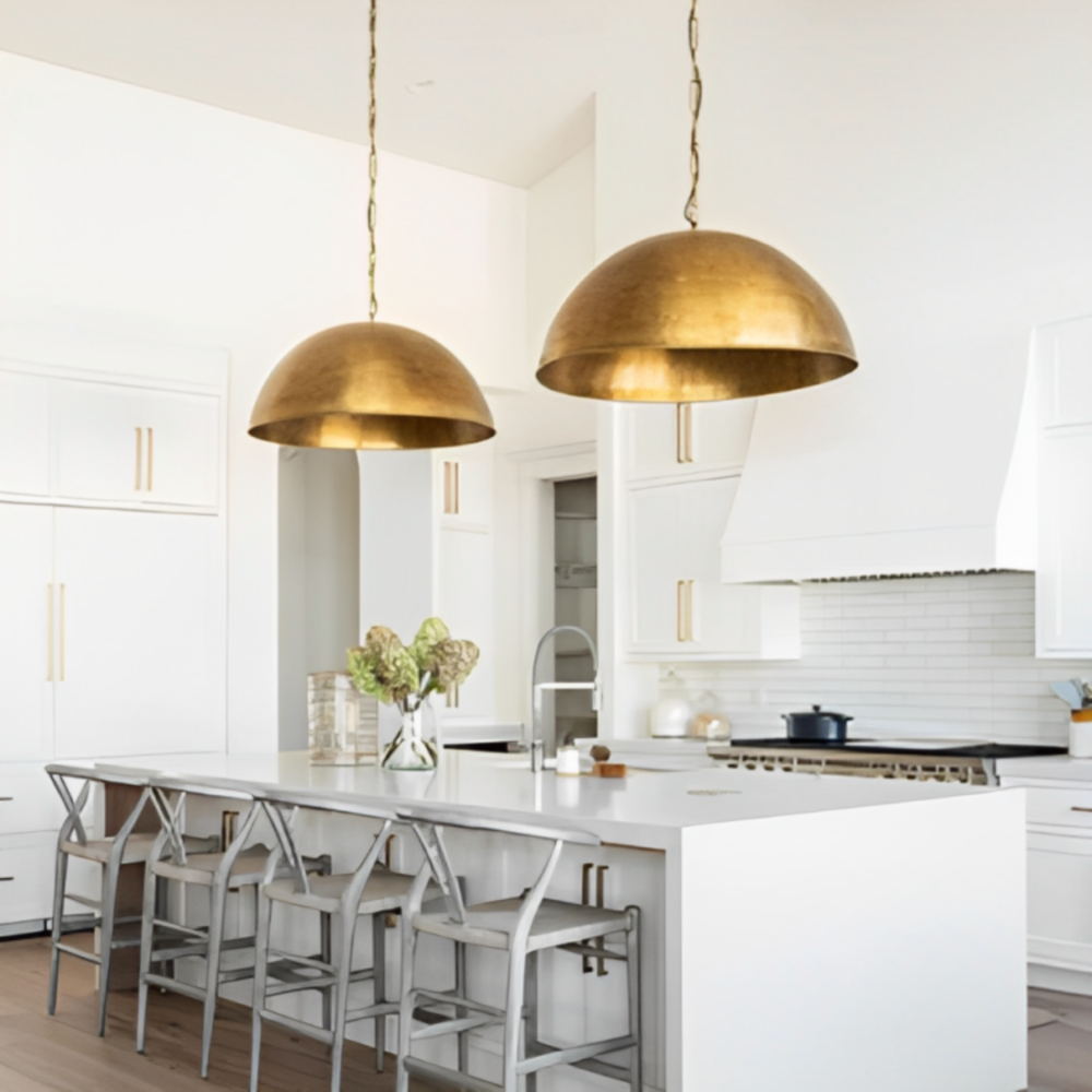 Brass Dome Pendant Light​