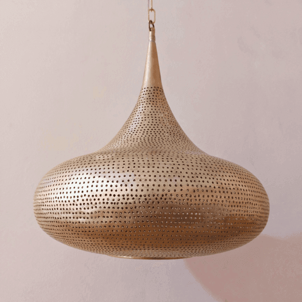 Brass Moroccan Hanging Lamp Shade