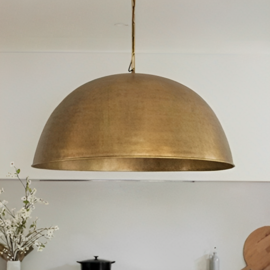 Brass Dome Pendant Light​