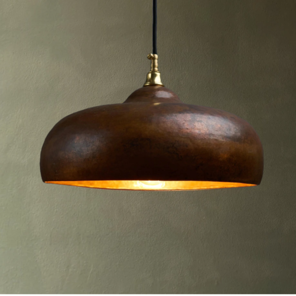 Rustic Copper Pendant Light