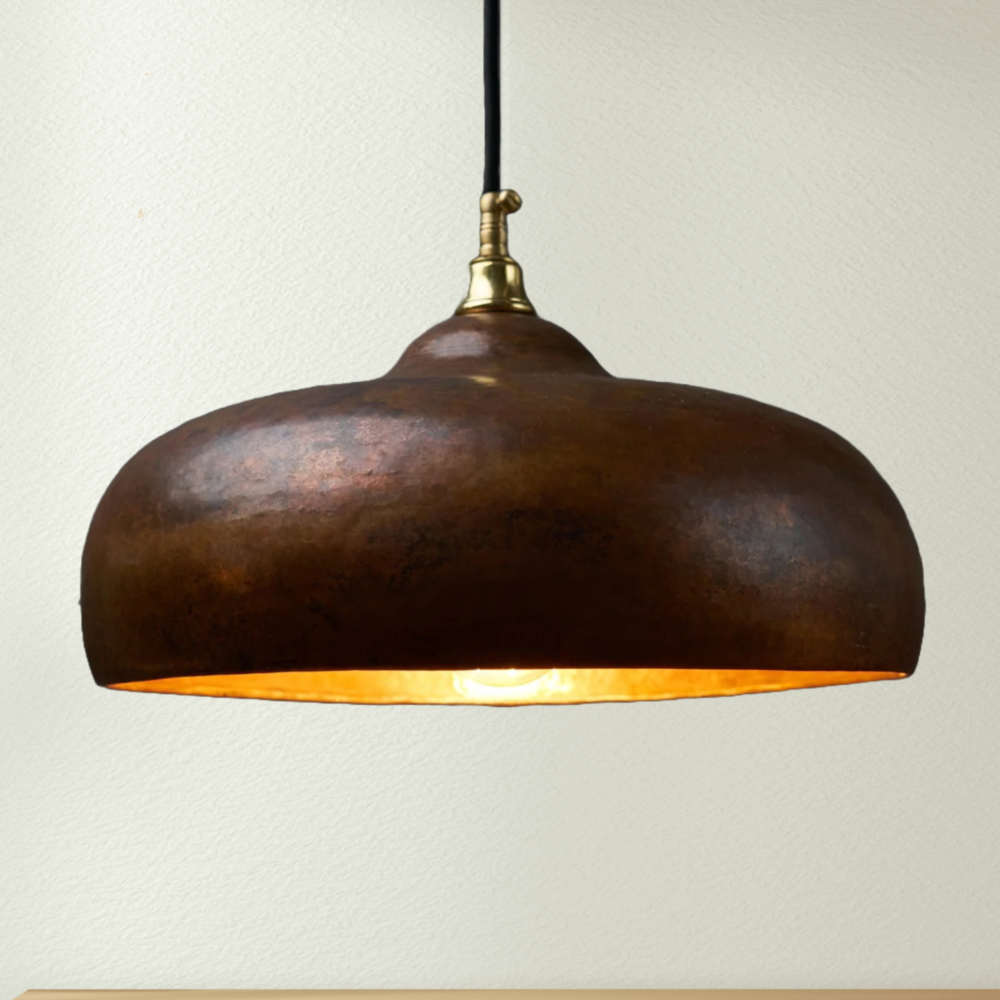 Rustic Copper Pendant Light