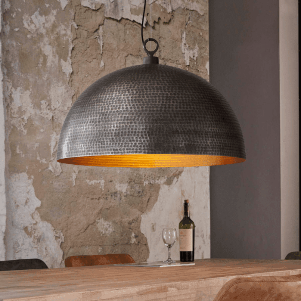 Brass Dome Light Fixture